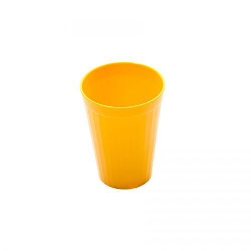 Polycarbonate Tumbler Fluted 7oz Yellow