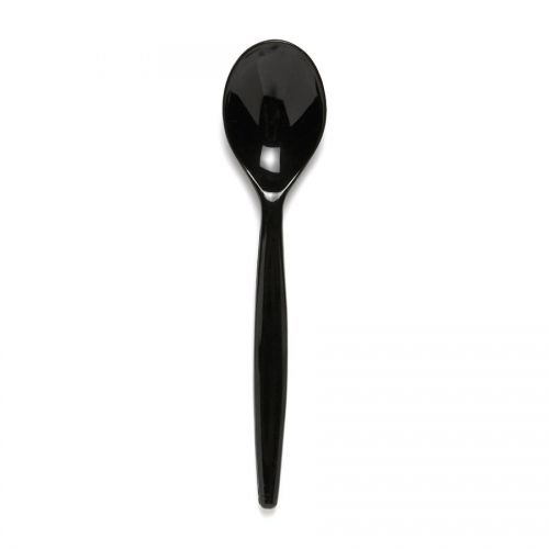 Polycarbonate Dessert Spoon Standard 20cm Black