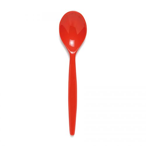 Polycarbonate Dessert Spoon Standard 20cm Red