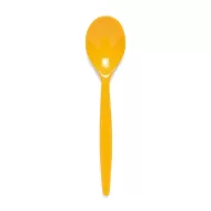 Harfield Polycarbonate Dessert Spoon Yellow Standard 20cm