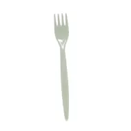 Harfield Antibacterial Polycarbonate Fork Grey Green 20cm