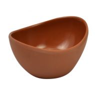 Terracotta Matt Melamine Reef Oval Bowl 60ml