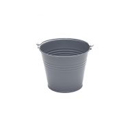 French Grey Clr Galvanised Metal Bucket 12.5cm