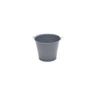 French Grey Colour Galvanised Metal Bucket 6cm