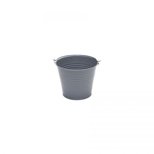 French Grey Colour Galvanised Metal Bucket 6cm