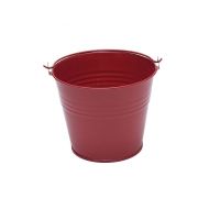 Metal Bucket 5.4cm High Red