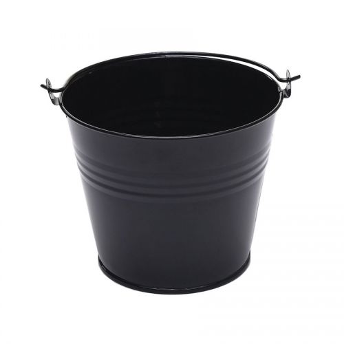 Metal Bucket 7cm High Black