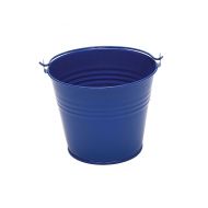 Metal Bucket 7cm High Navy Blue