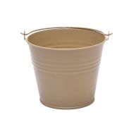 Metal Bucket 7cm High Cream