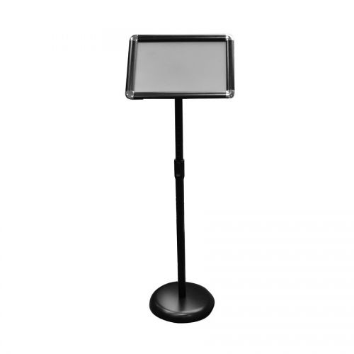 Adjustable Lobby Stand A4 Black Base