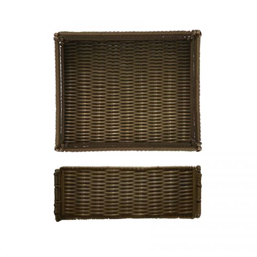 Lisbon Foldable Poly Wicker 1/2 Size Basket