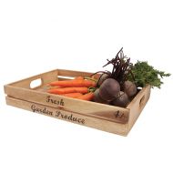 Crate 'Fresh Garden Produce' In Rustic Acacia