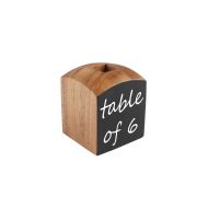 Acacia Table Marker Holder With Chalk Side