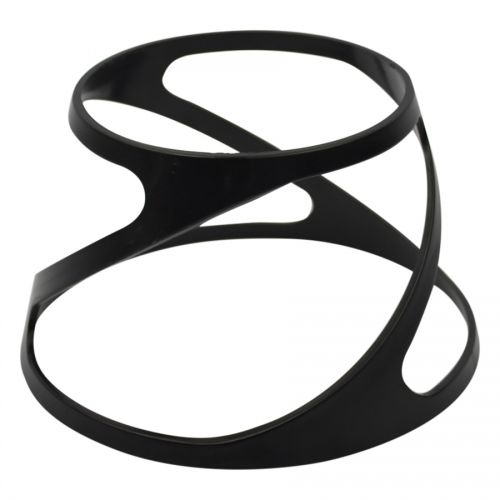 Black Polycarbonate Twist Riser 100mm 4in