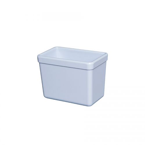 Mirage White Melamine Croc; 0.6L - 8 x 13 x 10cm