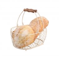 Provence Medium Oval Basket In Cream Wireware