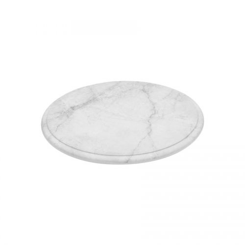 White Marble Effect Melamine Round Platter 285x14mm