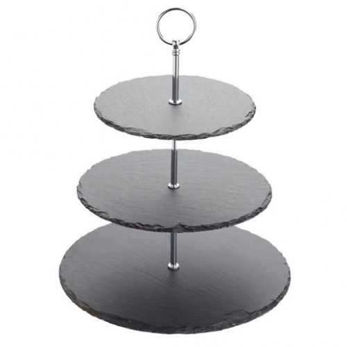 Appetiser Slate 3 Tier Serving Stand