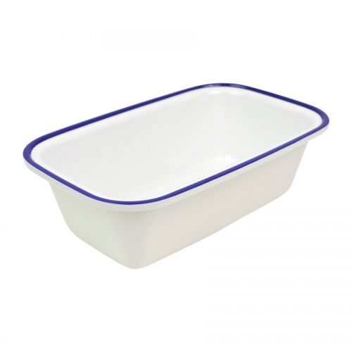 Enamelware Melamine 1/4 Size Dish 265x162x80mm 1.5L