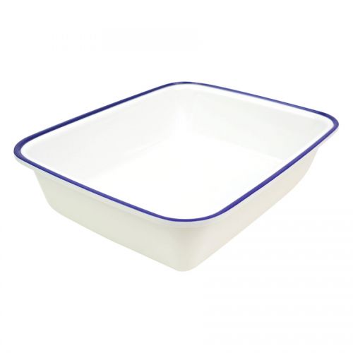 Enamelware Melamine 1/2 Size Dish 265x325x80mm 3.7L