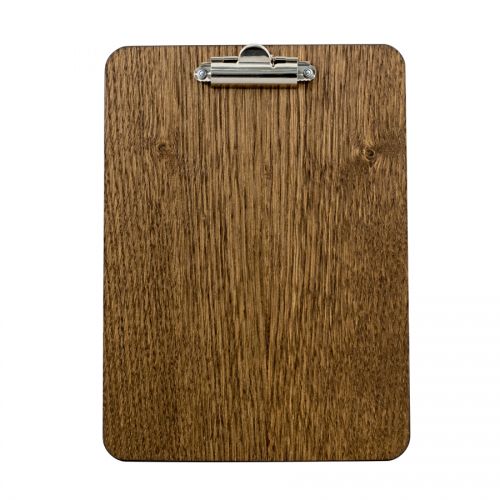 A5 Wooden Clip Board 17 5 x240 4mm Dark Oak