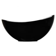 Plastic Black Melamine Moonstone Buffet Bowl 450cl