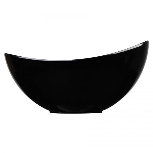 Plastic Black Melamine Moonstone Buffet Bowl 450cl