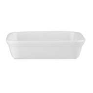 White Cookware Shallow Rectangular Dish 40cl