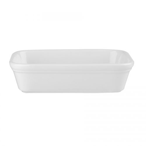 White Cookware Shallow Rectangular Dish 40cl