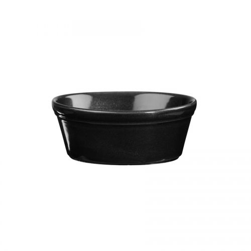 Metallic Black Round Pie Dish 50cl