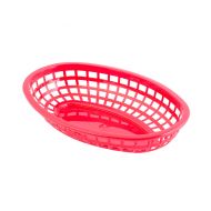 Classic Oval Baskets; Red