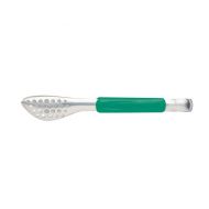 Stainless Steel Buffet Tongs - Green