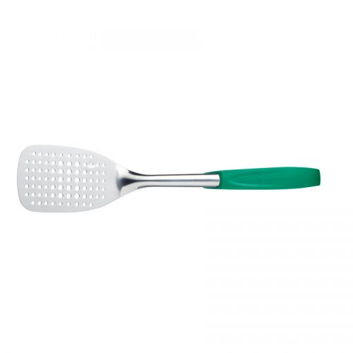 Stainless Steel Slotted Turner - Green