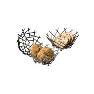 Basket Thatch Round Chrome 8x3-5/8 Inch