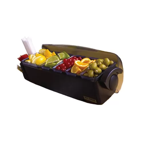 San Jamar Dome 5 Compartment Garnish Dispenser 4.4ltr