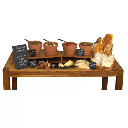 Rustic Wood 1/2 size Melamine Tray