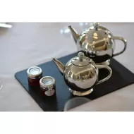 Elia Round Stainless Steel Teapot with Infuser 450ml