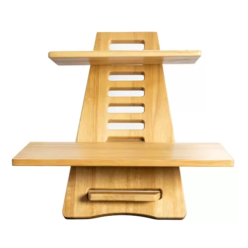 Rafters Elevate 2 Tier Rustic Wood Ladder Stand 30x50x50cm
