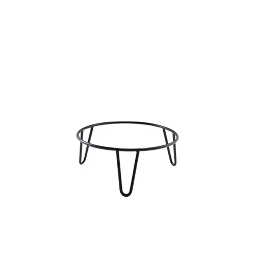 GenWare Black Coated Steel Anti-Slip Round Hairpin Riser 10cm