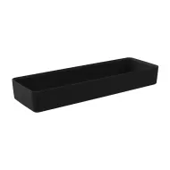 Dalebrook Kata Black Melamine Rectangular Crock 175x520x70mm 4.2 Litre