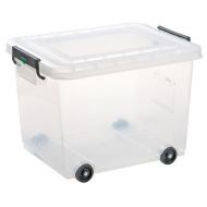 Stackable Food Storage Box Castors Poly 60ltr