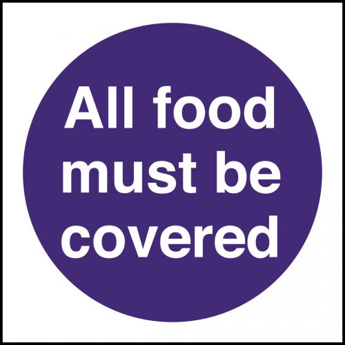 Kitchen Food Safety All Food Must Be covered