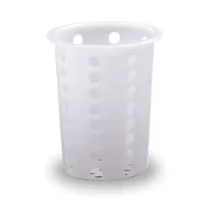 Araven Plastic Round White Cutlery Holder 13.7cm x 97cm