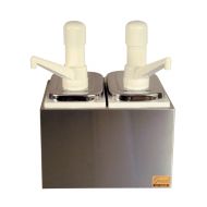 2 Way Sauce Pump Dispenser S/S & Plastic