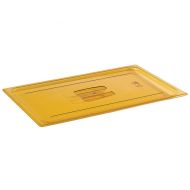 Gastronorm Notched Lid High Heat Poly 1/4 Amber
