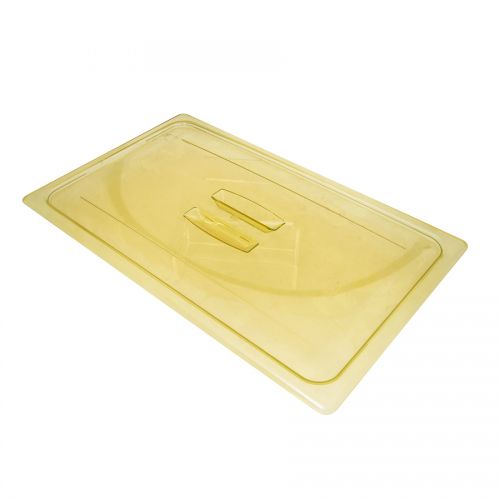 Gastronorm Plain Lid High Heat Poly 1/1 Amber