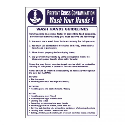 Kitchen Food Safety Wash Hands Guidelines