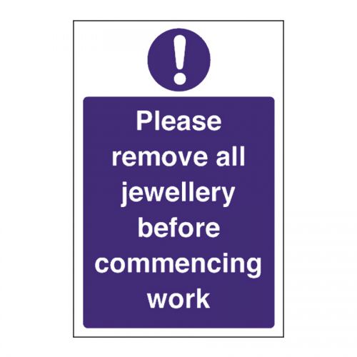 Kitchen Food Safety Remove Jewellery