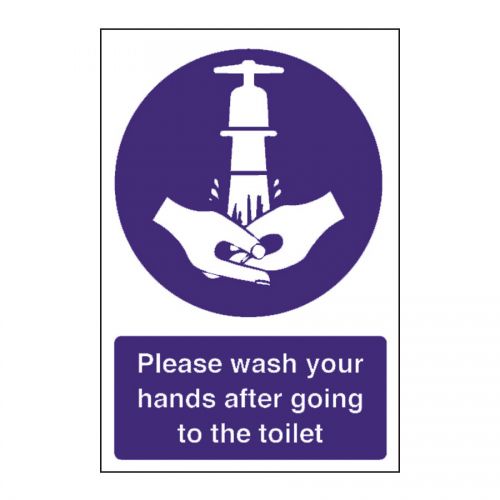 Kitchen Food Safety Wash Hands after Toilet