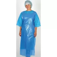 Unisex Disposable Polythene Apron Blue (Pack 100)